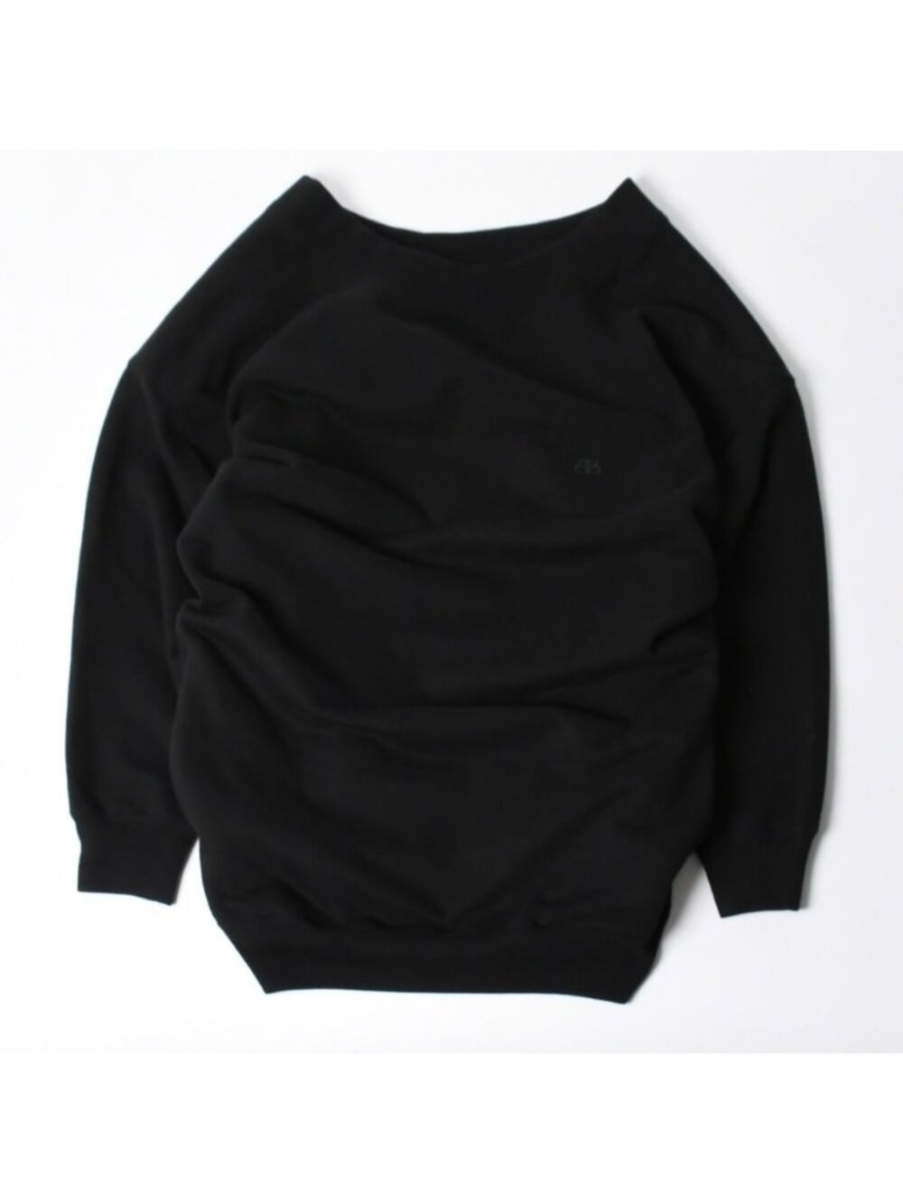 Balenciaga Sweatshirt Black Cristobal BB Embroidery